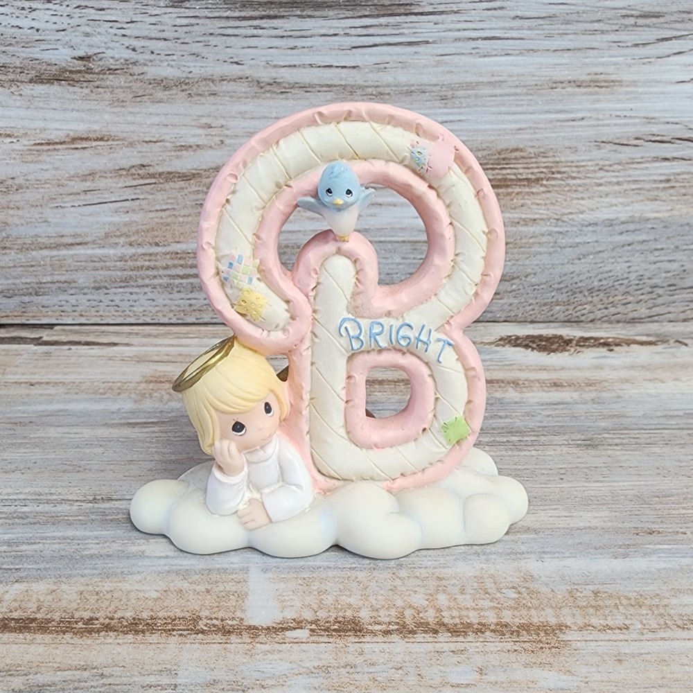 Precious Moments B is for Bright Angel Figurine 103908 Resin Letter B 2002